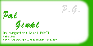 pal gimpl business card